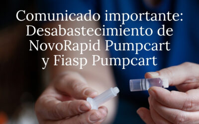 Desabastecimiento de NovoRapid Pumpcart y Fiasp Pumpcart